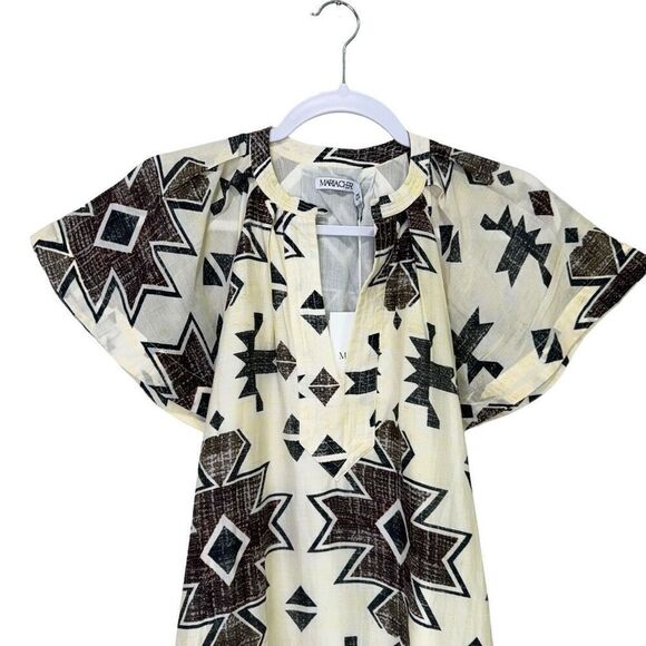 NWT Maria Cher Formosa Short Butterfly Sleeves Carol Short Dress Mix 1 Size XS - Picture 6 of 11